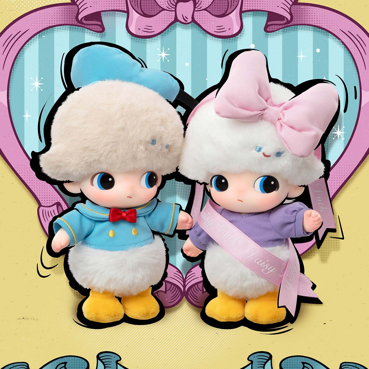 POPMART DIMOO WORLD × DISNEY Series-Vinyl Plush Keychain Blind Box