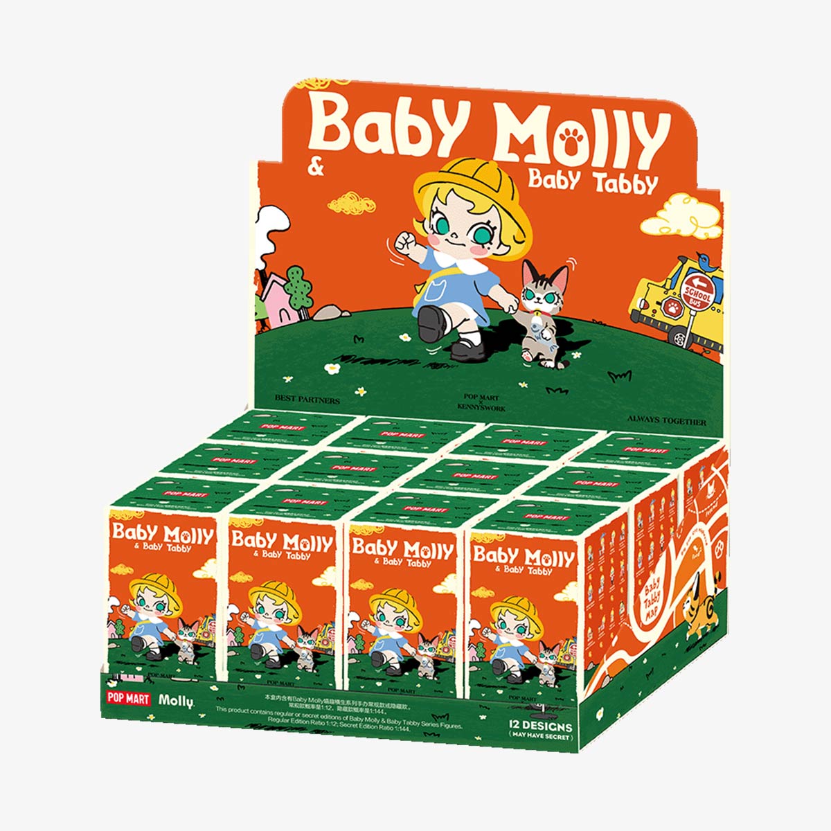 POPMART Baby Molly & Baby Tabby Series Figures