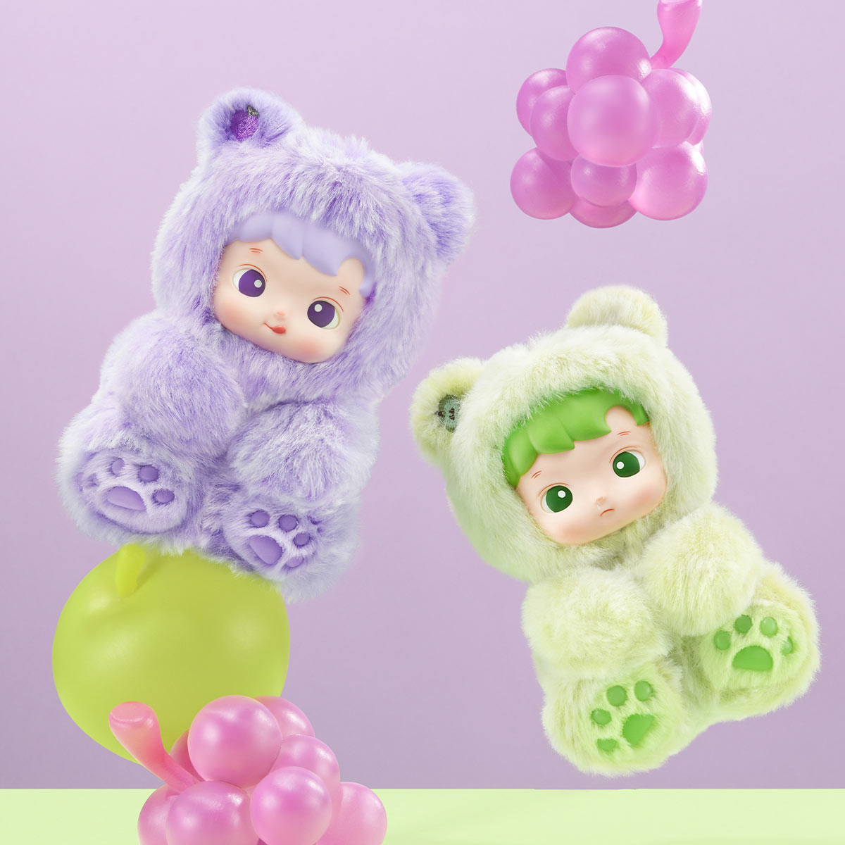 POPMART HACIPUPU Gummy Bear Series-Vinyl Plush Pendant Blind Box