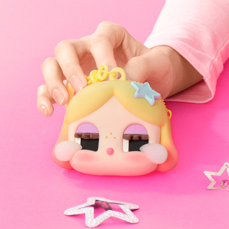 POPMART CRYBABY SHINY SHINY Series-EarphoneCase (Gold)