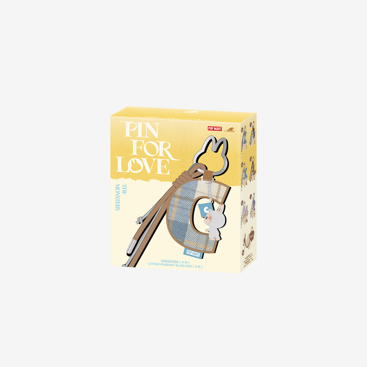 POPMART THE MONSTERS Pin for Love Series- LetterPendant Blind Box (A-M)