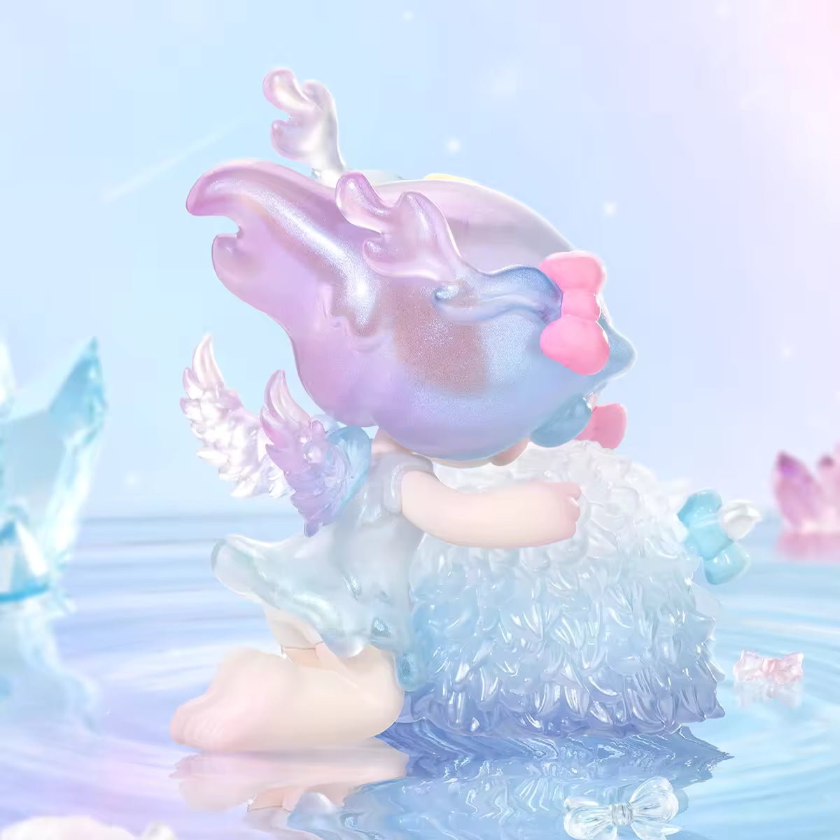POP MART Azura × INSTINCTOY Snuggle with Bowy Fluffy Figure