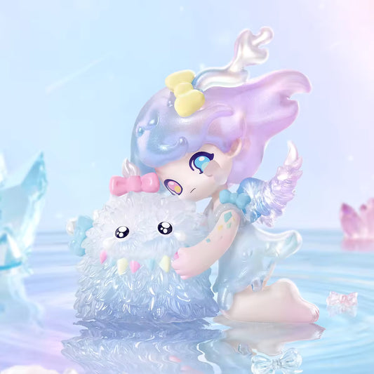 POP MART Azura × INSTINCTOY Snuggle with Bowy Fluffy Figure