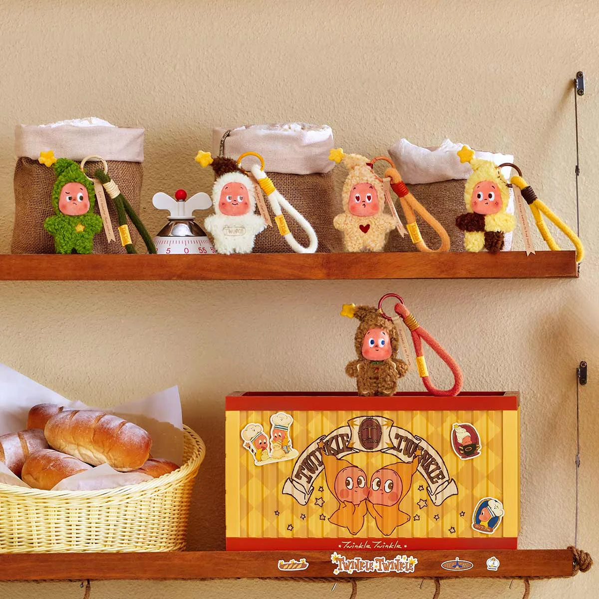 POPMART Twinkle Twinkle Savor the Moment Series-Fresh-Baked Mini Cookies Plush Pendant Blind Box