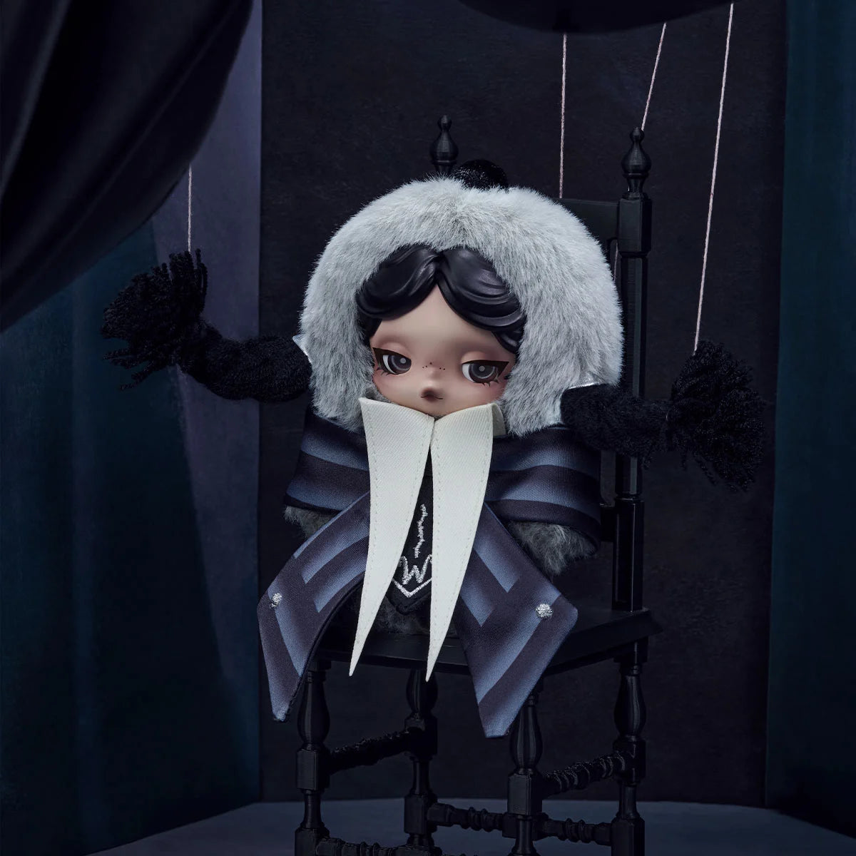 POPMART SKULLPANDA × Wednesday Plush