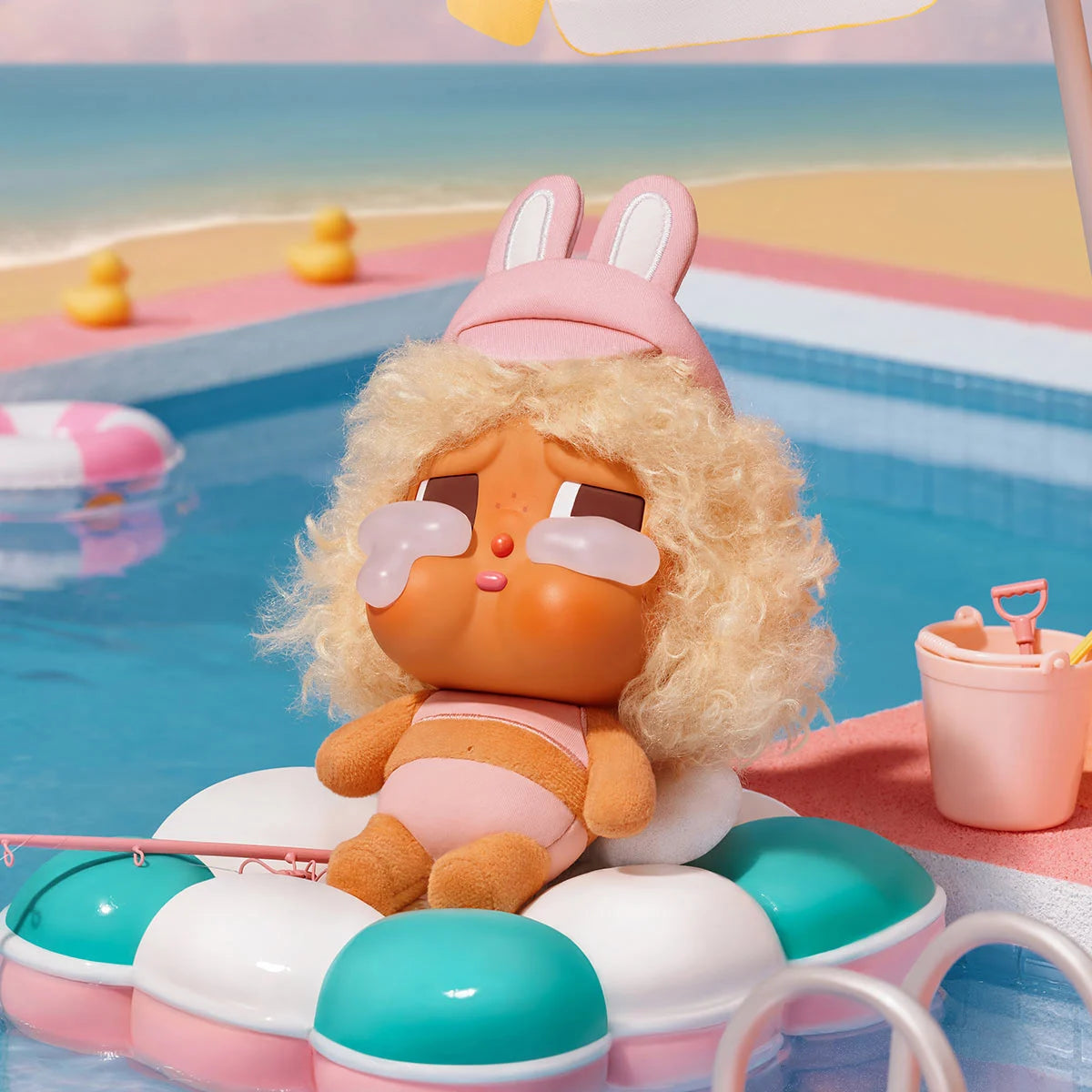 POPMART CRYBABY Vacation Mode On Series-Vinyl Plush Pendant Blind Box