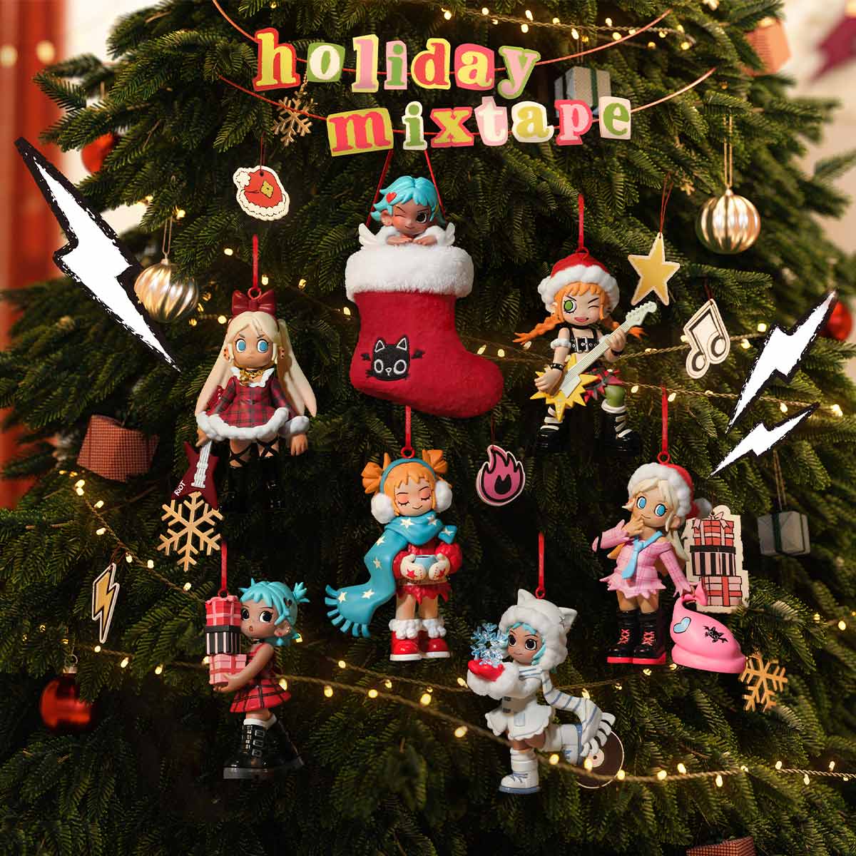 POPMART Peach Riot Holiday Mixtape Series Figures