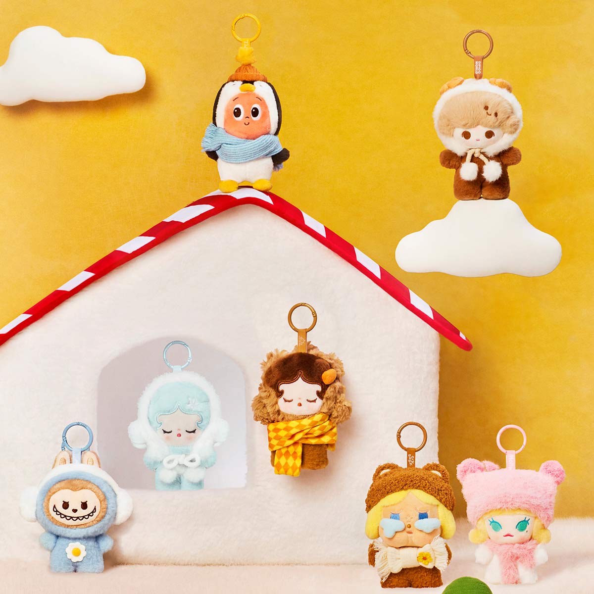 POPMART POP BEAN Fluffy & Cozy Series-PlushPendant Blind Box