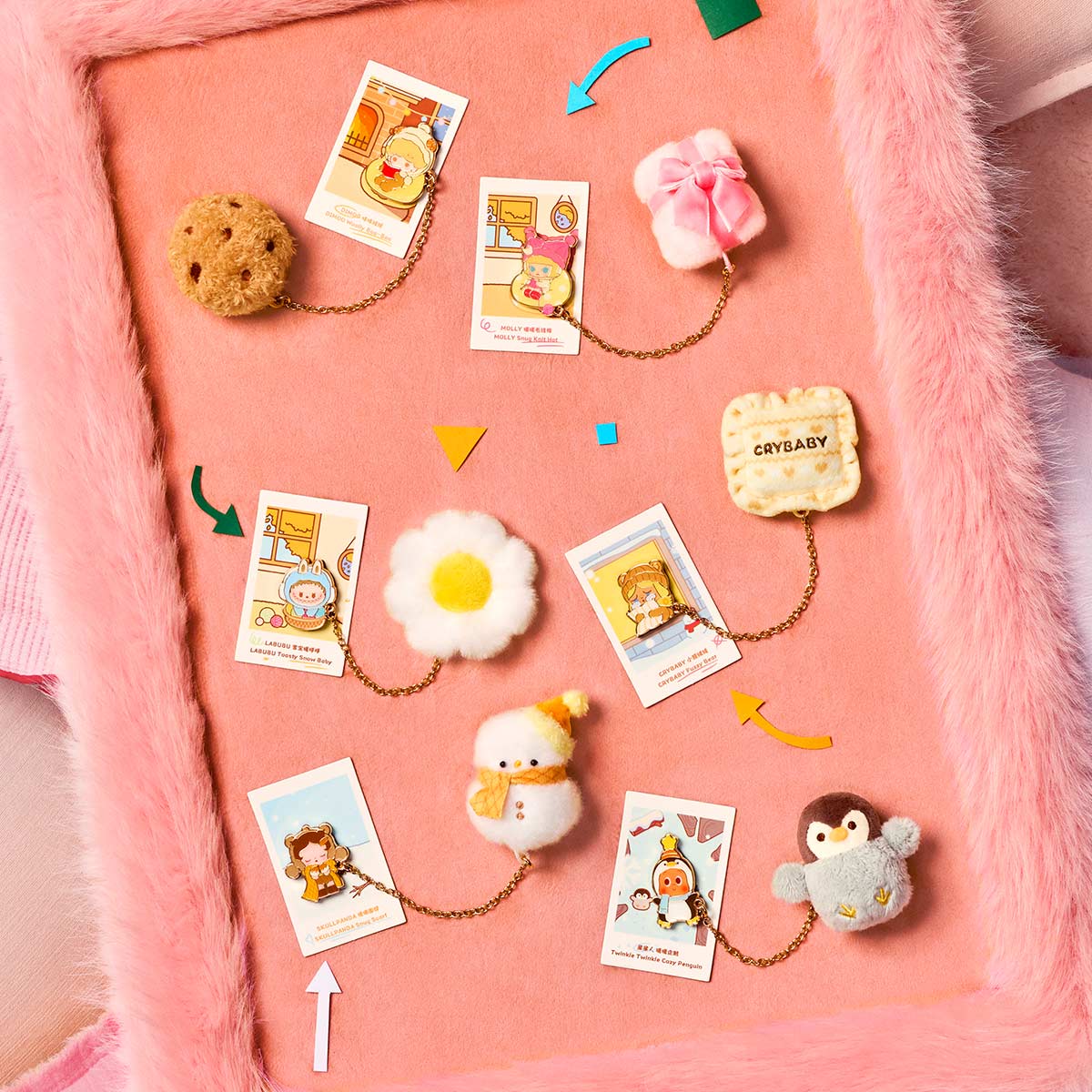 POPMART POP BEAN Fluffy & Cozy Series-FridgeMagnet Blind Box
