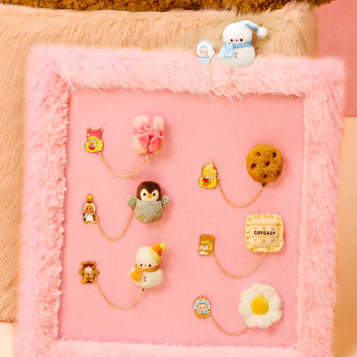 POPMART POP BEAN Fluffy & Cozy Series-FridgeMagnet Blind Box