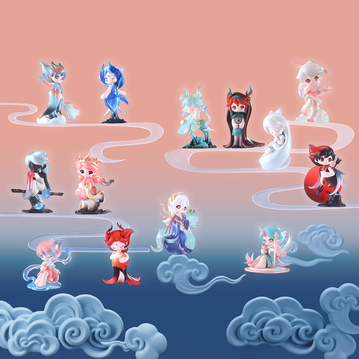 POPMART AZURA Ethereal Realm: Mythical Beasts Series Figures