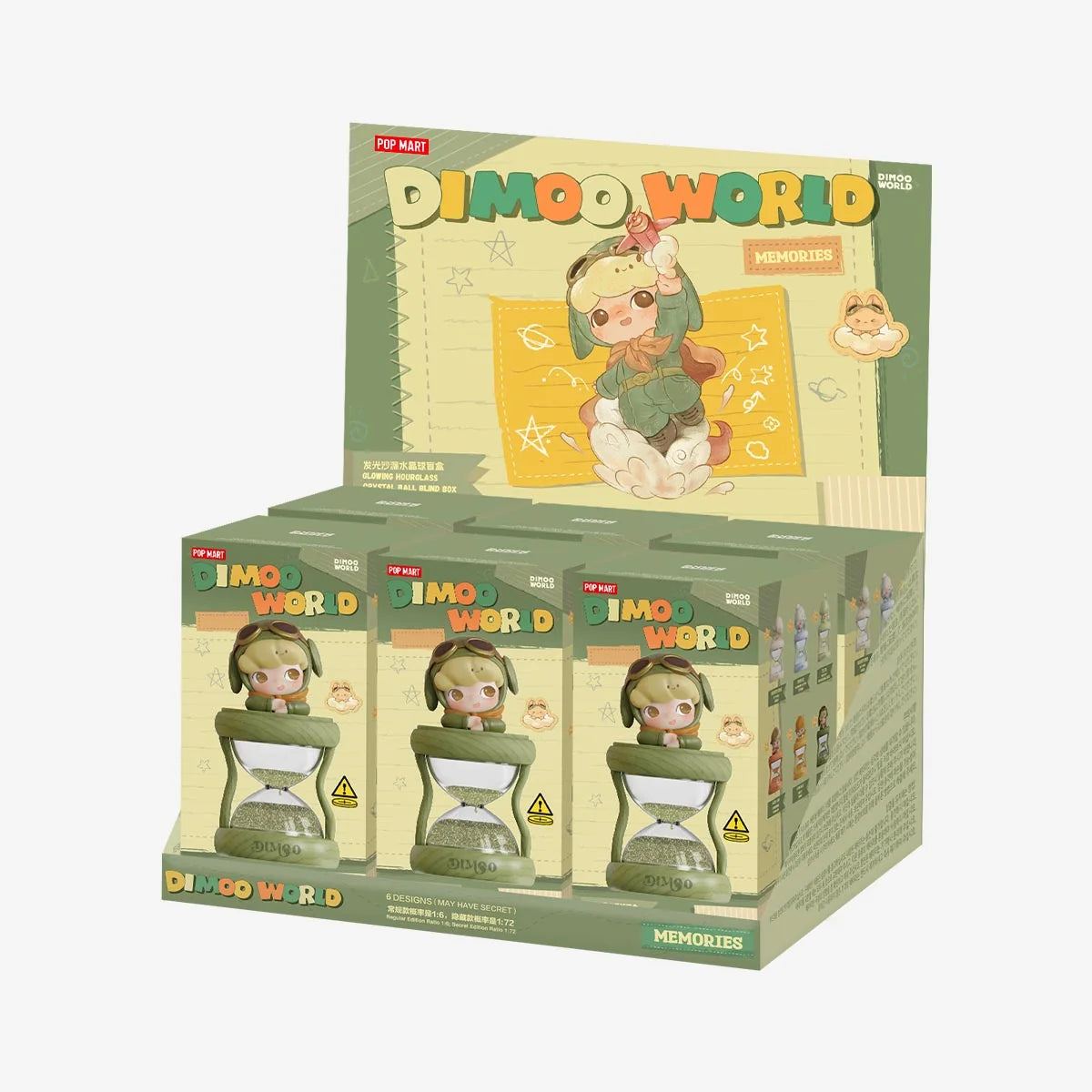 POP MART DIMOO Memories We Hold Series-Glowing Hourglass Crystal Ball Blind Box