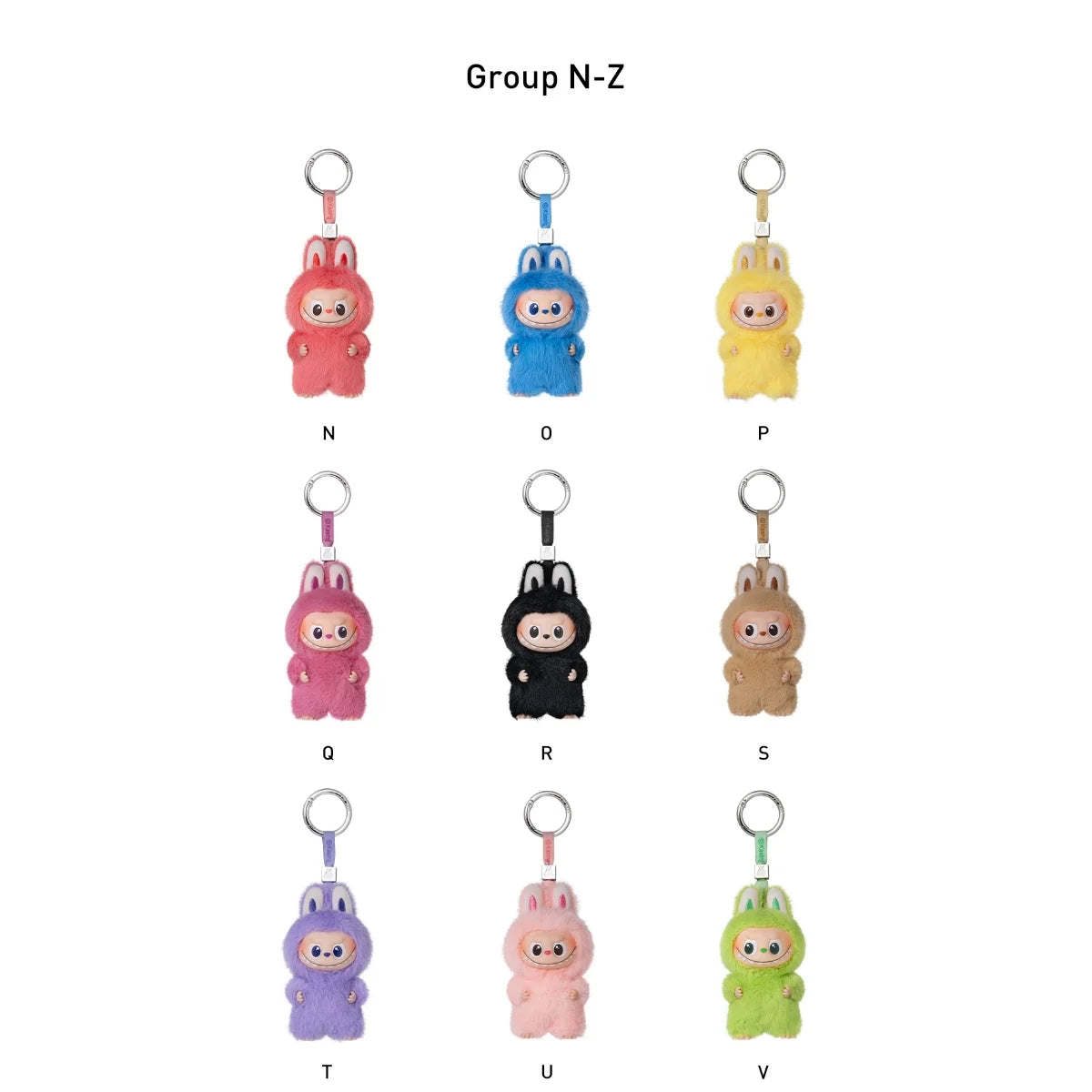 POPMART THE MONSTERS PIN FOR LOVE SERIES-VINYL Plush Pendant Blind Box (N-Z)