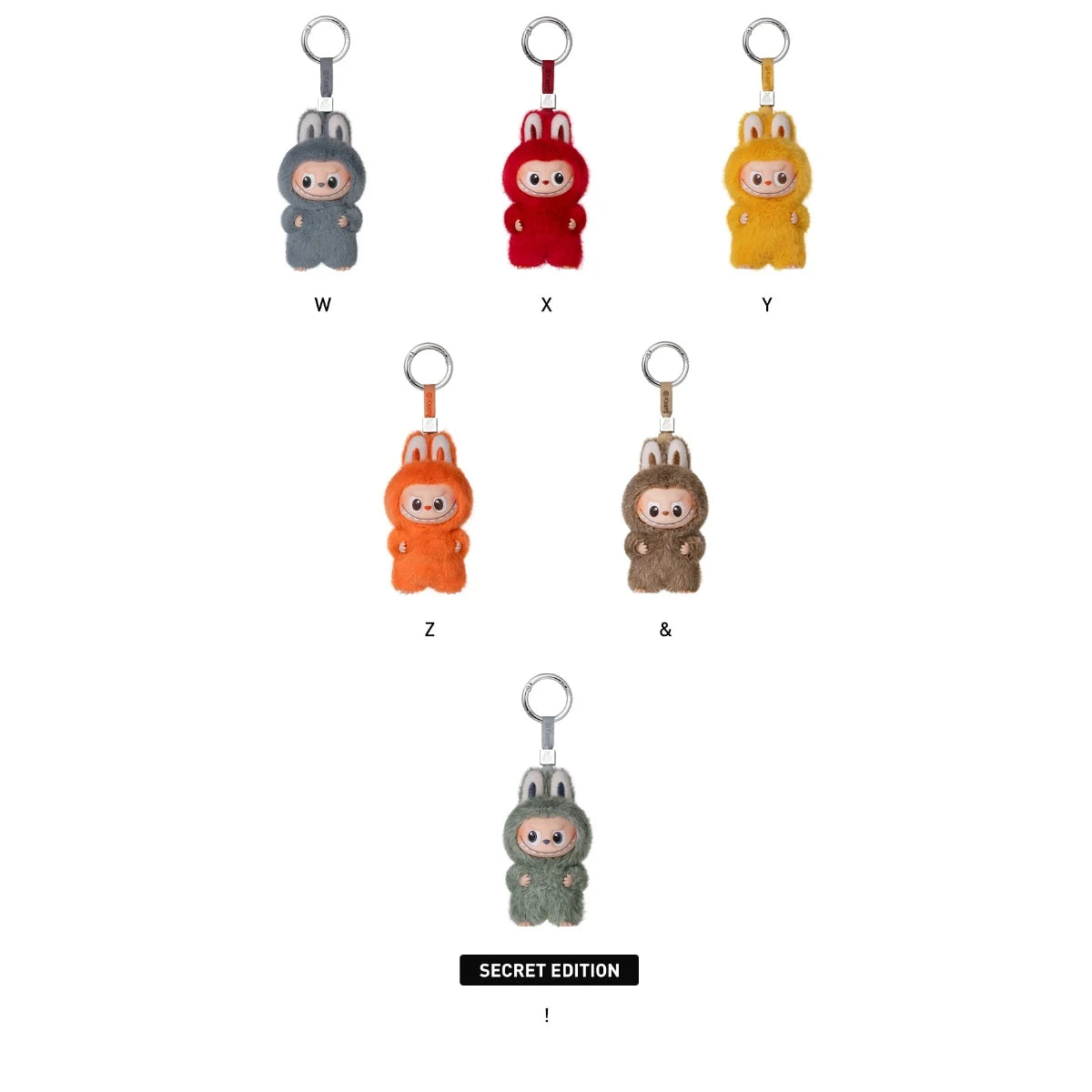 POPMART THE MONSTERS PIN FOR LOVE SERIES-VINYL Plush Pendant Blind Box (N-Z)