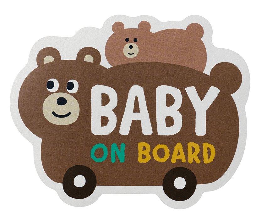 DECOLE JP reflector  CAR magnet kuma