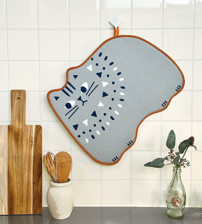 Decole JP Cat Motif Draining Mat