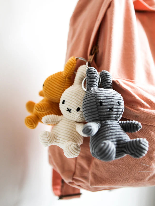 MIFFY Keychain ECO Corduroy 10 cm - Yellow