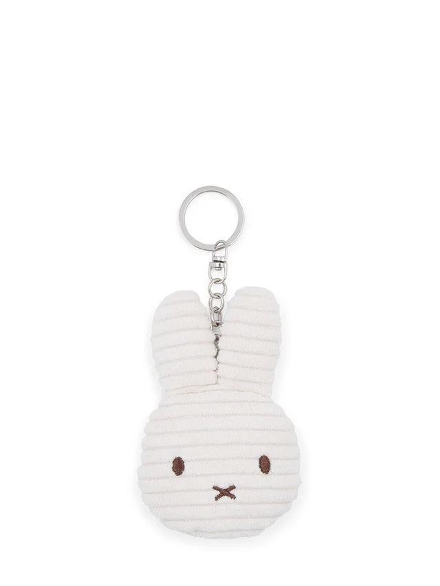 Miffy EU ECO Corduroy Flat Keychain-10 cm-Offwhite