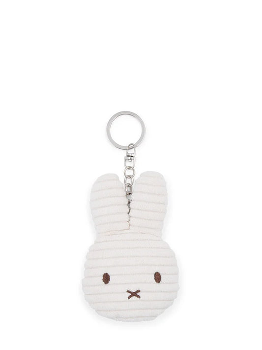Miffy EU ECO Corduroy Flat Keychain-10 cm-Offwhite