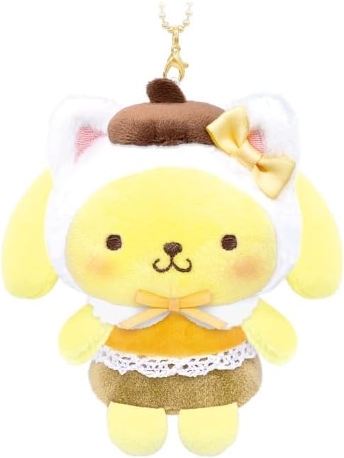 SANRIO JP Pompompurin plush keychain