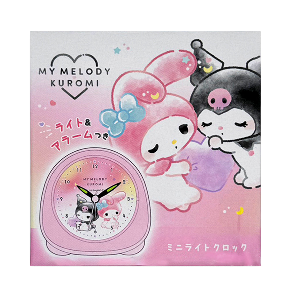SANRIO JP Character Mini Light Clock-MM&KU