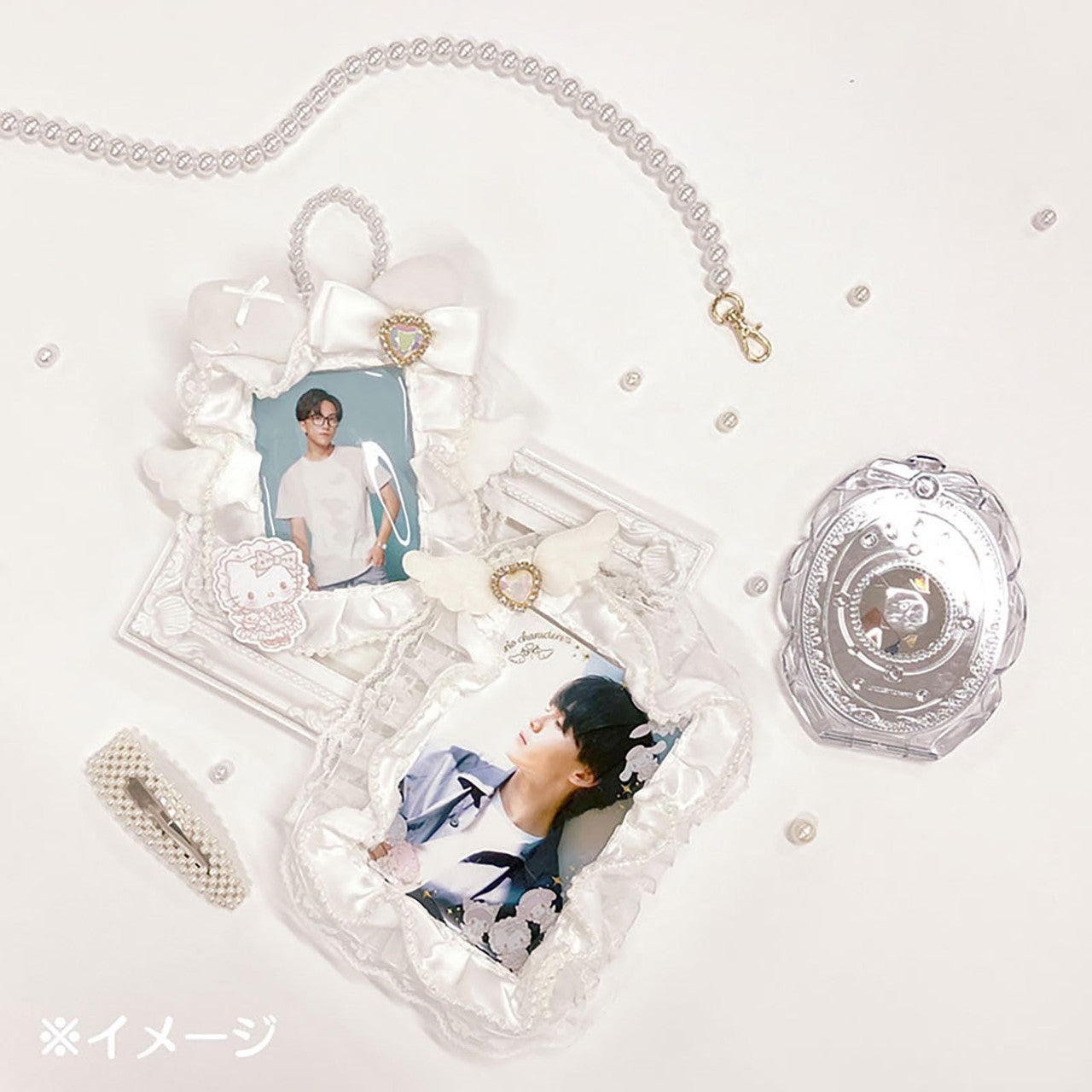 SANRIO JP My Melody Trading Card Holder (Enjoy Idol Pure White Angel)