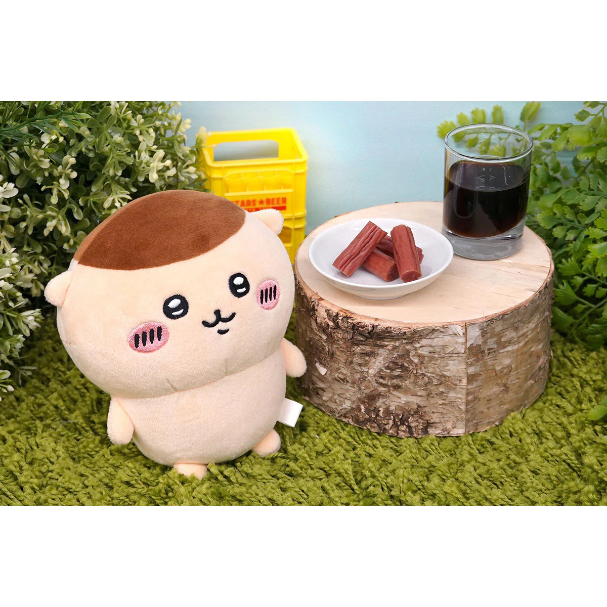 CHIIKAWA Nagano Characters Potetama Plush Toy (Chestnut Manju, Smiling)