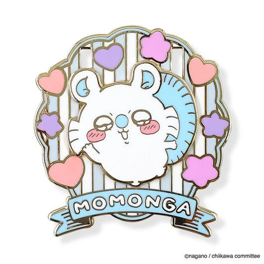 Chiikawa Large Gimmick Pin Badge (Momonga)