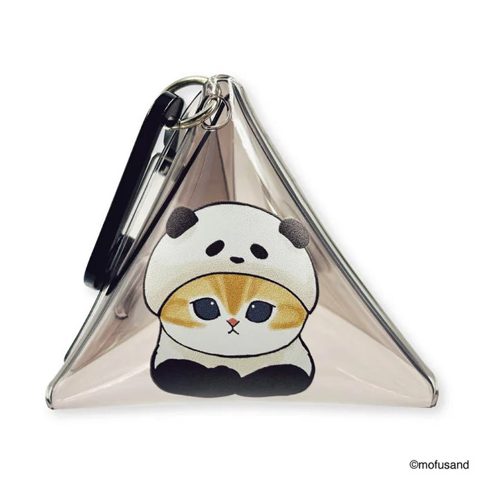 Mofusand Clear triangle pouch (Panda Nyan)