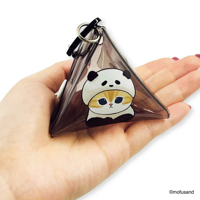 Mofusand Clear triangle pouch (Panda Nyan)