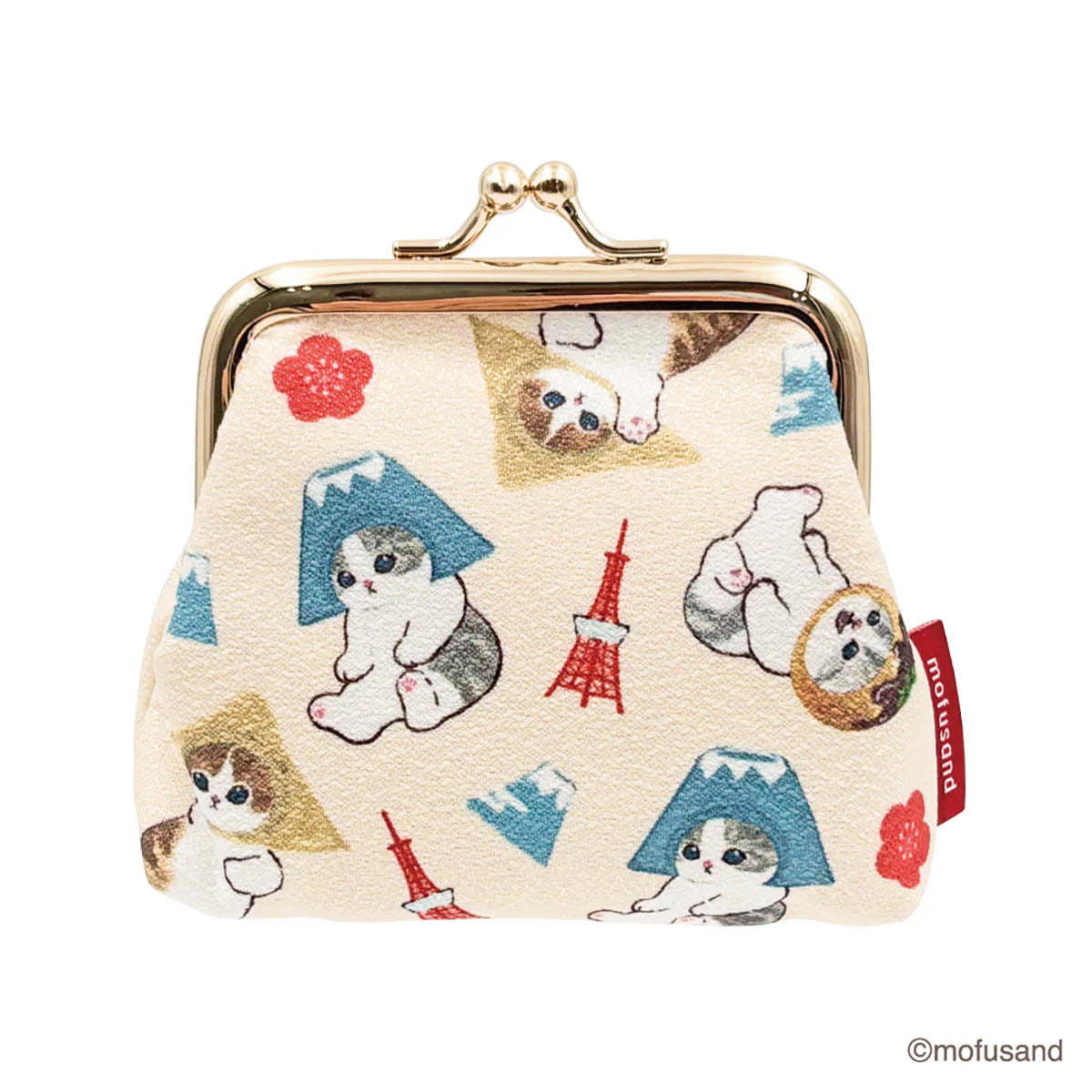 Mofusand JP Clasp Mini Pouch Chirimen-Local
