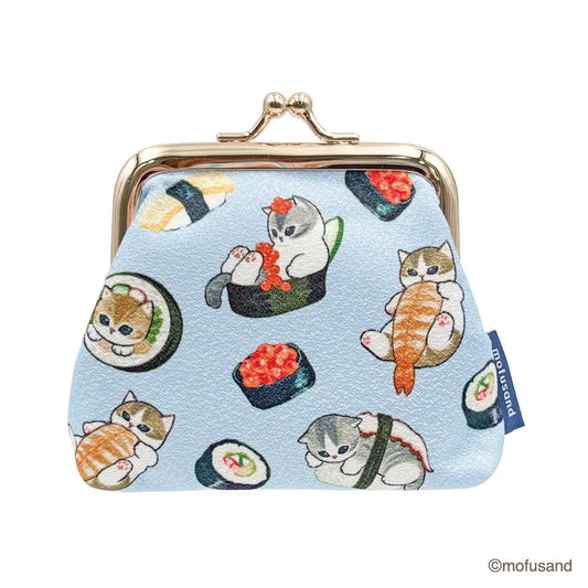 Mofusand JP Clasp Mini Pouch Chirimen-Sushi