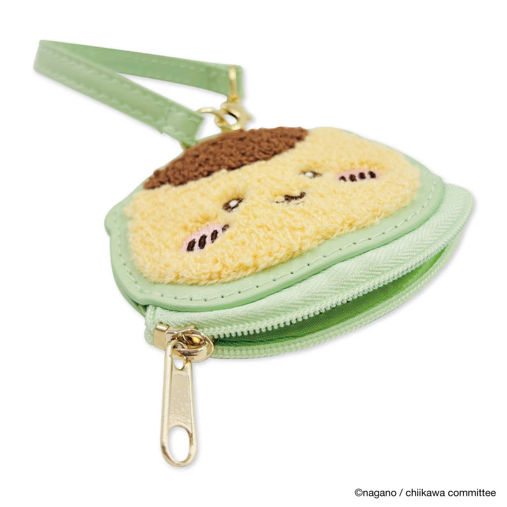 Chiikawa JP Sagala Mini Pouch with Face-Kurimanju
