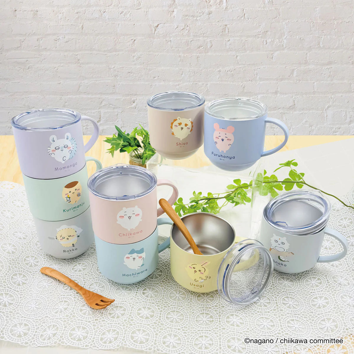 Chiikawa JP Stackable Stainless Steel Mug with Lid (Rabbit)