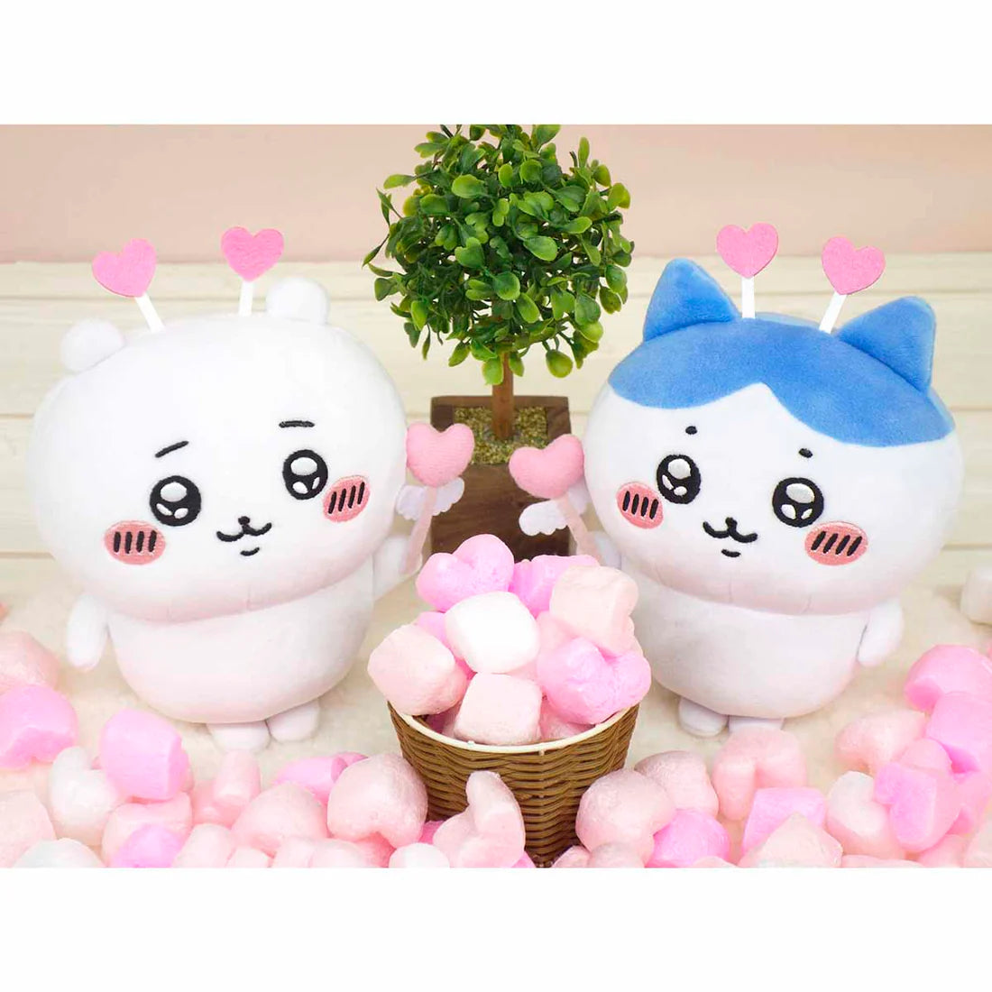 CHIIKAWA JP Nagano Characters Potetama Plush Toy (Chiikawa Heart)