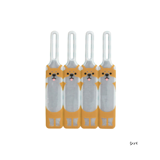 DECOLE JP reflector zipper tag shiba