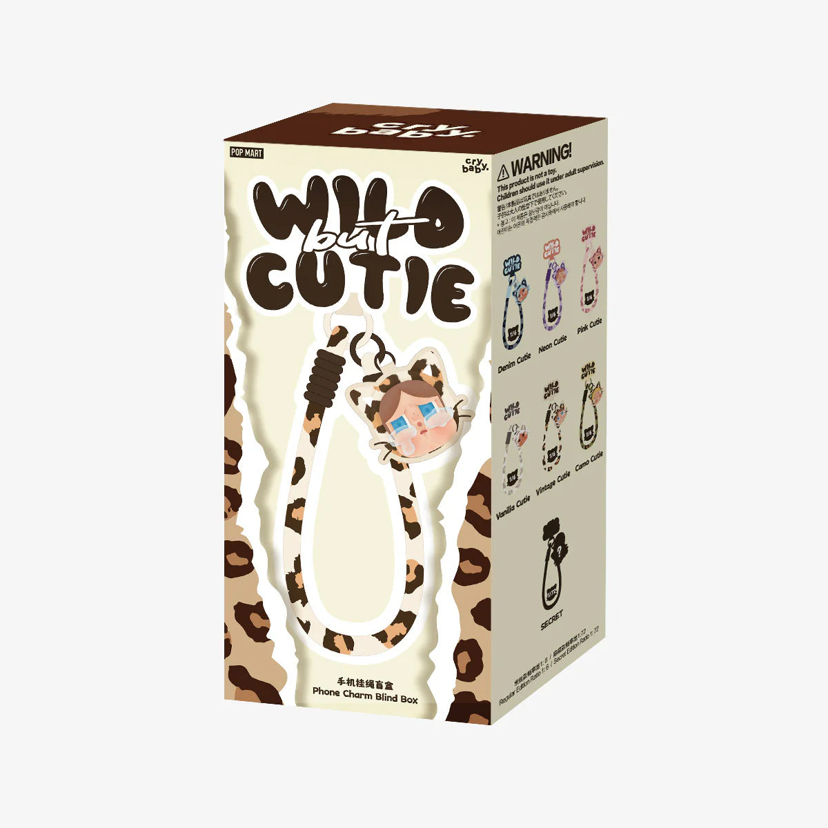 POPMART CRYBABY Wild but Cutie Series-PhoneCharm Blind Box