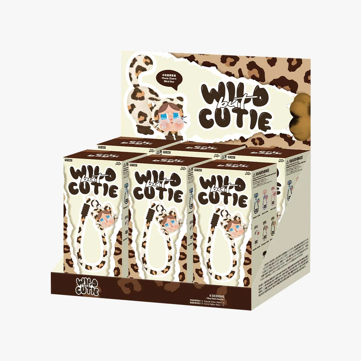 POPMART CRYBABY Wild but Cutie Series-PhoneCharm Blind Box