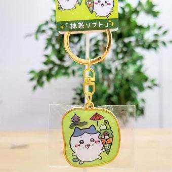 Chiikawa JP Die-Cut Keychain (Matcha Soft Serve, Hachiware)
