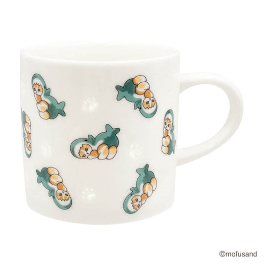 mofusand JP watermark mug (shark cat)
