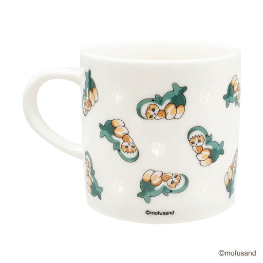mofusand JP watermark mug (shark cat)