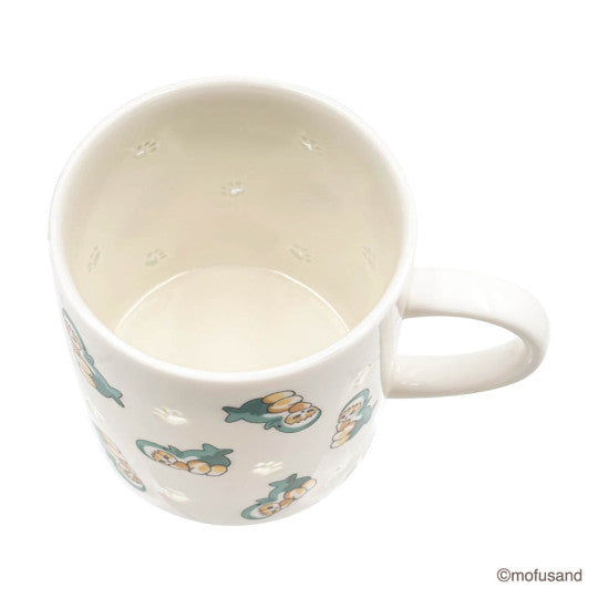 mofusand JP watermark mug (shark cat)