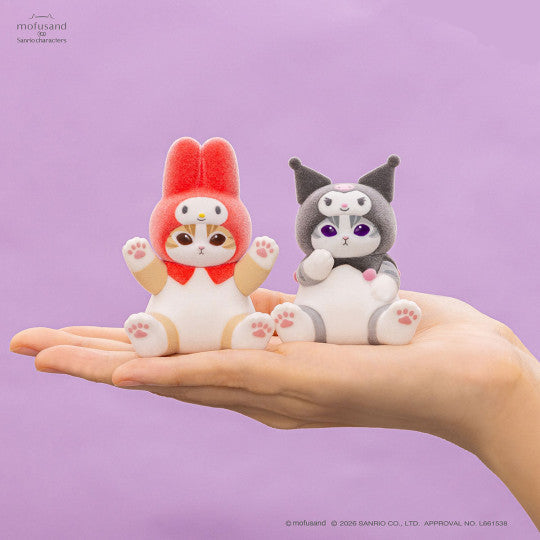 Mofusand x Sanrio Characters Fluffy Flock Figure Collection Vol. 2 (8 types in total)