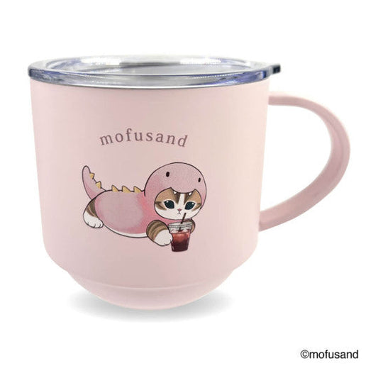 mofusand JP Stackable Stainless Steel Mug with Lid (Kaiju Nyan)