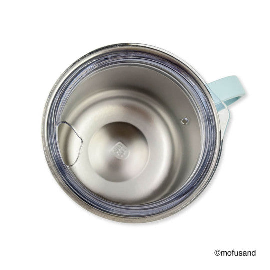 mofusand JP Stackable Stainless Steel Mug with Lid (Panda Cat)