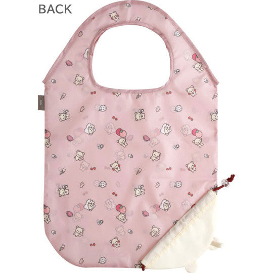 Rilakkuma Eco Shopping Bag With Pocket - Korilakkuma : Pink