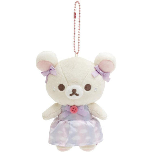 Rilakkuma JP Hanging Plush - Korilakkuma : Sky Curly Cotton Candy
