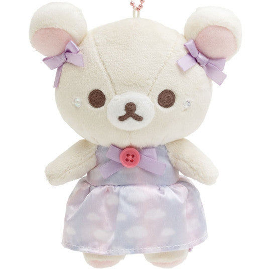 Rilakkuma JP Hanging Plush - Korilakkuma : Sky Curly Cotton Candy