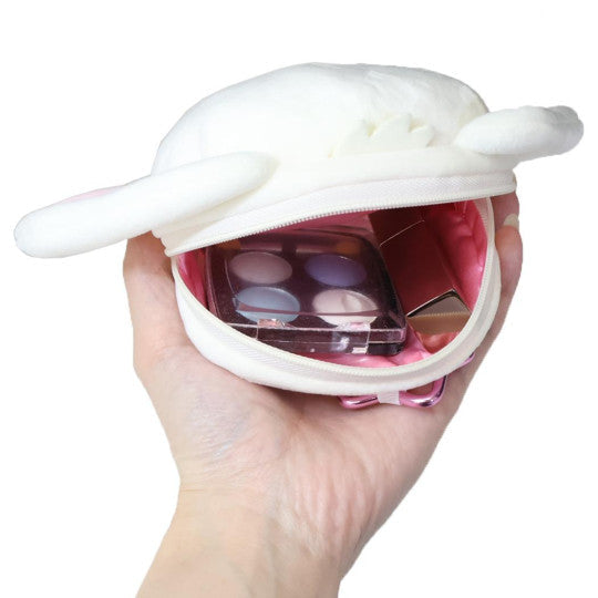 Sanrio JP Face-shaped Pouch with Carabiner - Sugarbunnies : Shirousa
