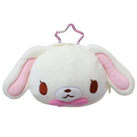 Sanrio JP Face-shaped Pouch with Carabiner - Sugarbunnies : Shirousa
